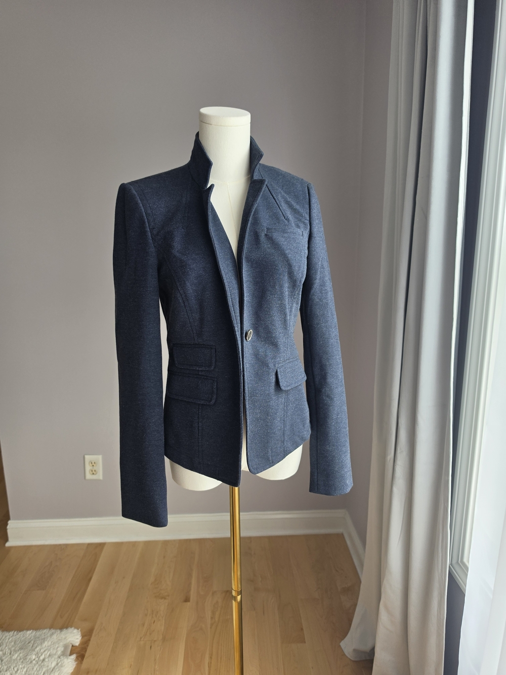 Banana Republic Women's Dark Navy Tailored Blazer